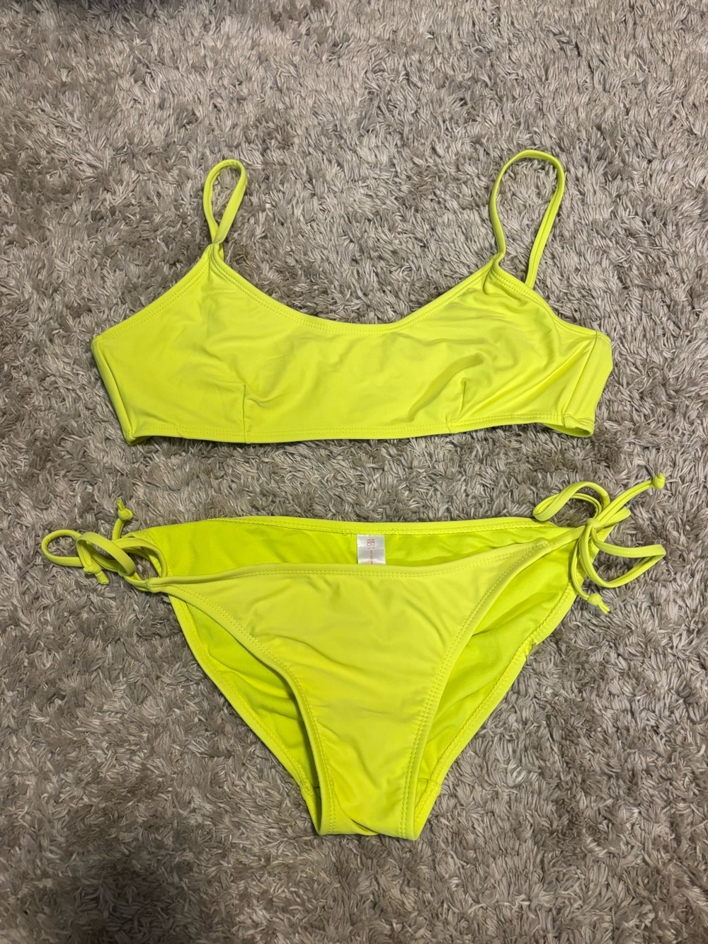 Neon Yellow Bikini Set